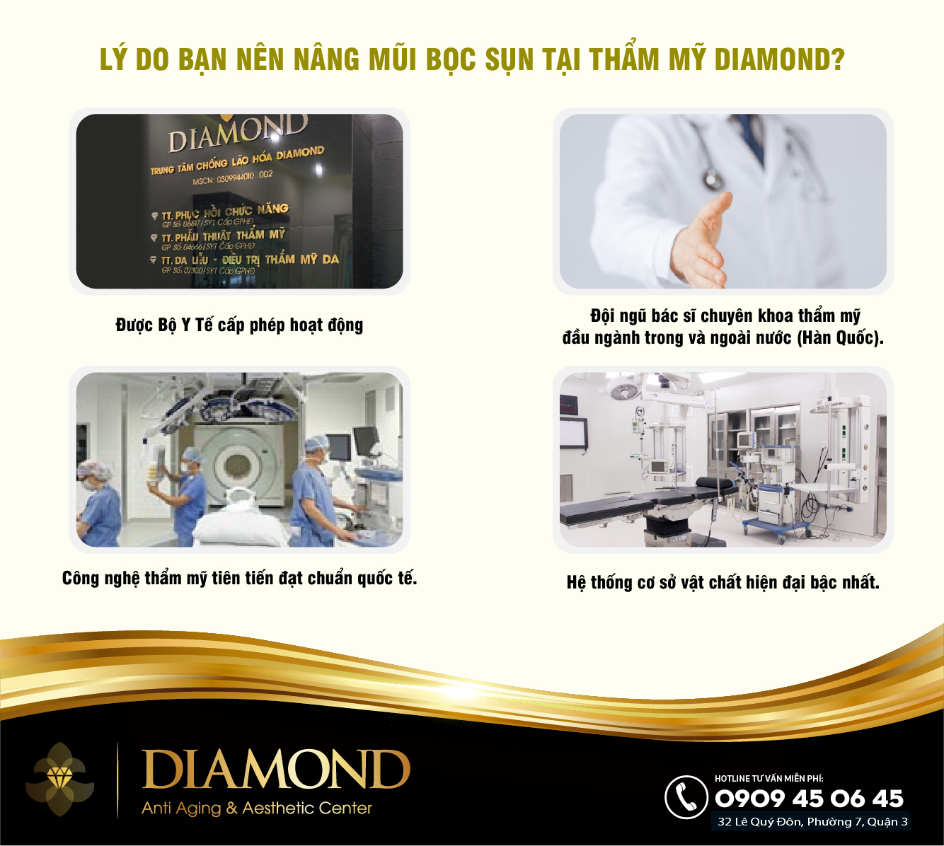 Trung tâm thẩm mỹ nâng mũi Diamond hàng đầu Việt Nam