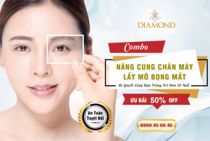 Combo nâng cung chân mày lấy mỡ bọng mắt