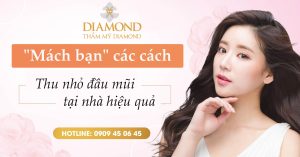Thu nhỏ đầu mũi tại nhà hiệu quả