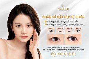 Nhấn mí mắt đẹp tự nhiên