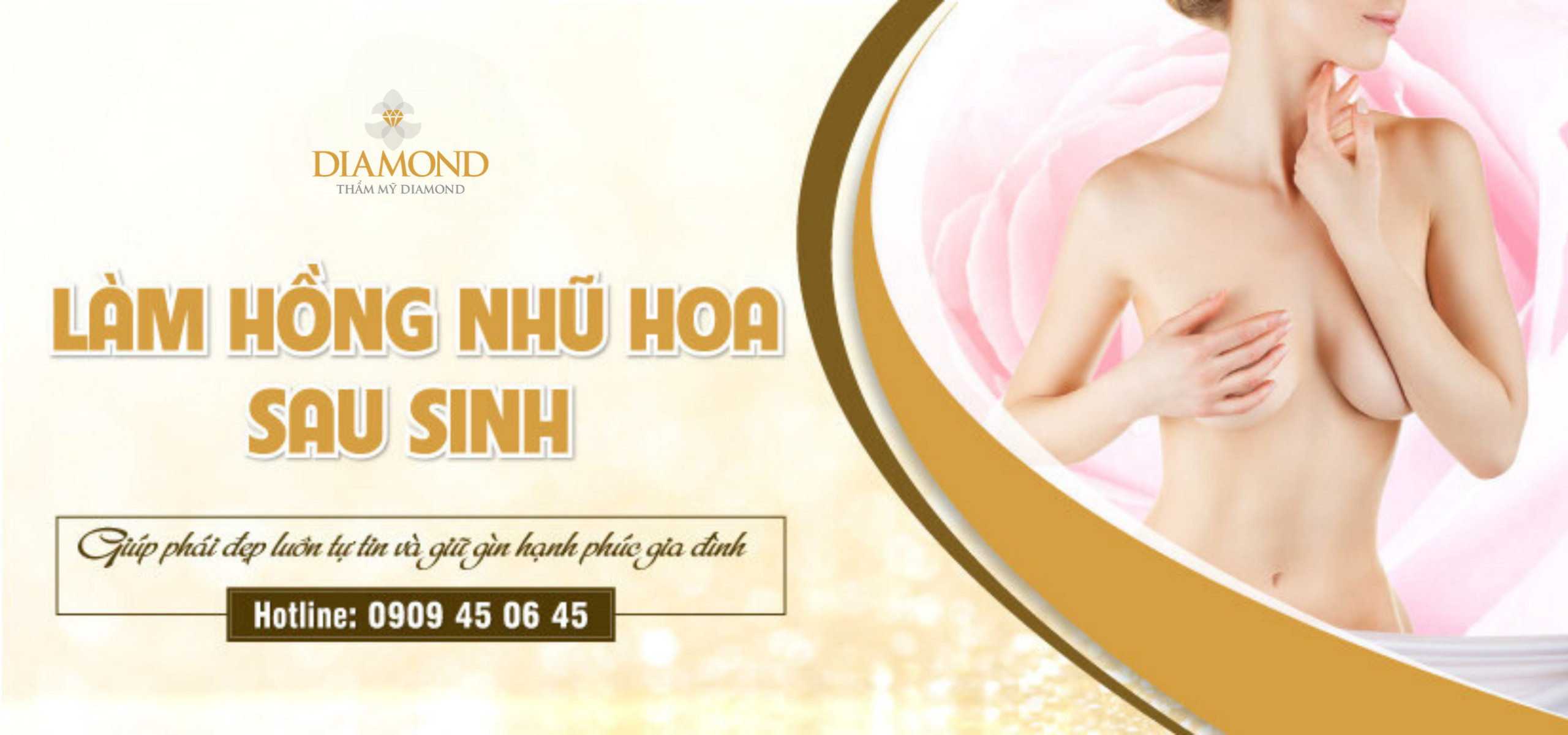 Làm hồng nhũ hoa sau sinh