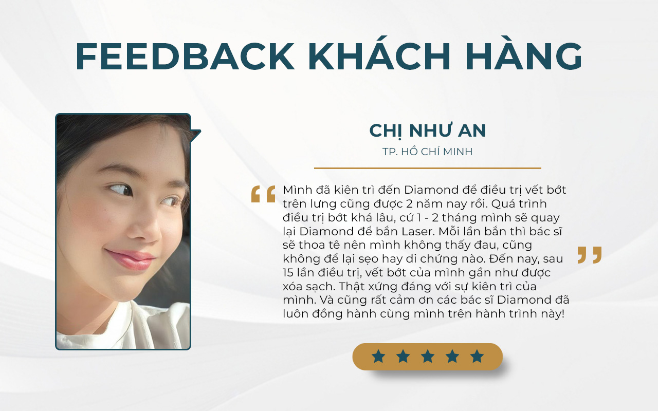 Feedback khách hàng điều trị bớt sắc tố 1