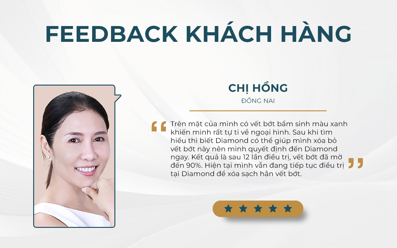 Feedback khách hàng điều trị bớt sắc tố 2