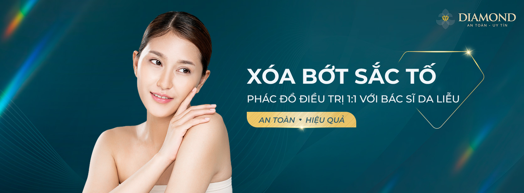Banner dịch vụ xóa bớt sắc tố